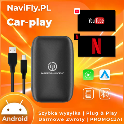 NAVIFLY™ – CARPLAY, ANDROID AUTO, NETFLIX I YOUTUBE BEZ KABLI – PLUG & PLAY!